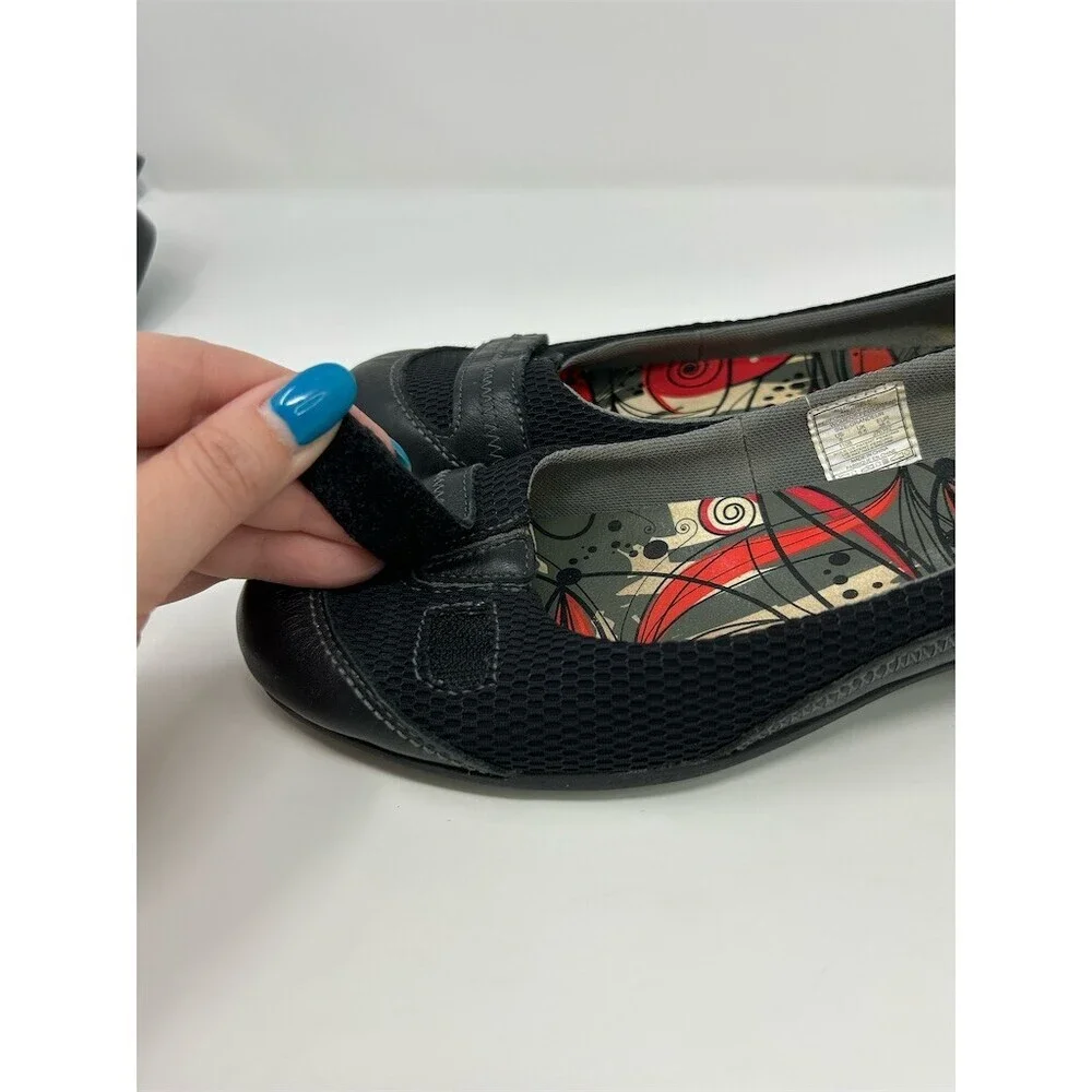 Merrell Allegro Ballet Flats Black Slip-On Comfort Shoes Round Toe Size 8